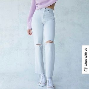PacSun White Dad Jeans NWT